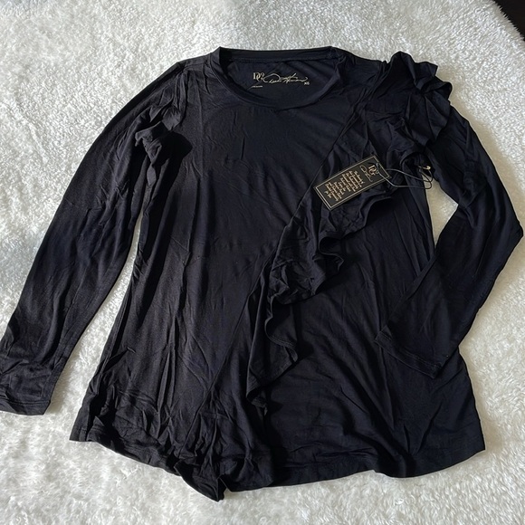 DG2 Diane Gilman Ruffle Front Top 613-558 - Picture 7 of 11